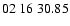 $ 02\ 16\ 30.85$
