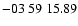 $ -03\ 59\ 15.89$