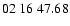 $ 02\ 16\ 47.68$