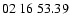 $ 02\ 16\ 53.39$