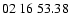$ 02\ 16\ 53.38$