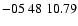 $ -05\ 48\ 10.79$
