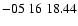 $ -05\ 16\ 18.44$