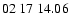 $ 02\ 17\ 14.06$