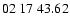 $ 02\ 17\ 43.62$