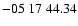 $ -05\ 17\ 44.34$