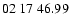 $ 02\ 17\ 46.99$