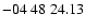$ -04\ 48\ 24.13$