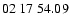 $ 02\ 17\ 54.09$
