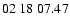 $ 02\ 18\ 07.47$