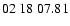 $ 02\ 18\ 07.81$
