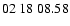 $ 02\ 18\ 08.58$