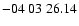 $ -04\ 03\ 26.14$
