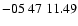 $ -05\ 47\ 11.49$