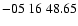$ -05\ 16\ 48.65$