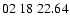 $ 02\ 18\ 22.64$