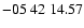 $ -05\ 42\ 14.57$
