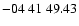 $ -04\ 41\ 49.43$