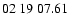 $ 02\ 19\ 07.61$