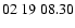 $ 02\ 19\ 08.30$