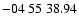$ -04\ 55\ 38.94$