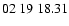 $ 02\ 19\ 18.31$