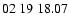 $ 02\ 19\ 18.07$