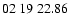 $ 02\ 19\ 22.86$