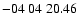 $ -04\ 04\ 20.46$