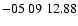 $ -05\ 09\ 12.88$