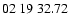 $ 02\ 19\ 32.72$