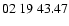 $ 02\ 19\ 43.47$