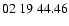 $ 02\ 19\ 44.46$