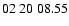 $ 02\ 20\ 08.55$