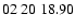 $ 02\ 20\ 18.90$