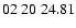 $ 02\ 20\ 24.81$