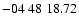 $ -04\ 48\ 18.72$
