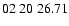 $ 02\ 20\ 26.71$