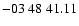 $ -03\ 48\ 41.11$
