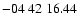 $ -04\ 42\ 16.44$
