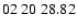 $ 02\ 20\ 28.82$