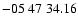 $ -05\ 47\ 34.16$