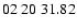 $ 02\ 20\ 31.82$
