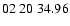 $ 02\ 20\ 34.96$