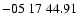 $ -05\ 17\ 44.91$