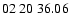 $ 02\ 20\ 36.06$