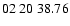 $ 02\ 20\ 38.76$