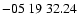 $ -05\ 19\ 32.24$