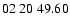 $ 02\ 20\ 49.60$