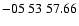 $ -05\ 53\ 57.66$